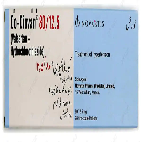 Co-Diovan Tablets 80mg/12.5mg
