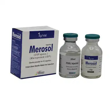 Merosol Injection 1G/Vial (1 Box = 1 Injection)