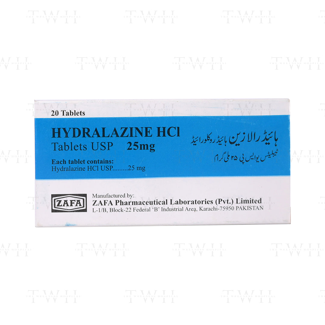 Hydralazine HCL Tablets 25mg