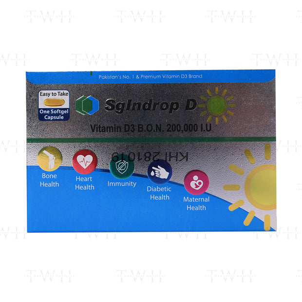 Sgindrop-D Softgel Capsules 200,000Iu