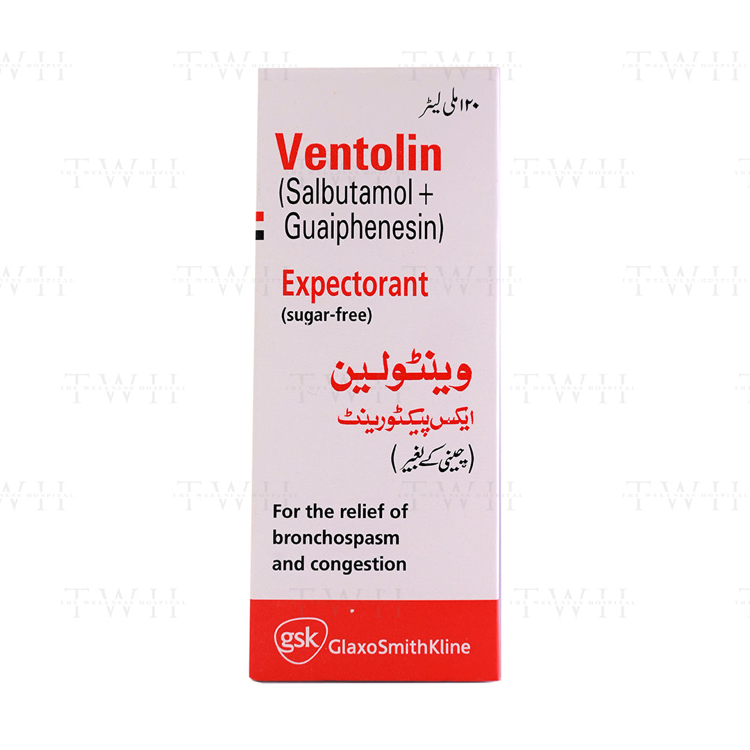 Ventolin 120Ml Sugar Free Syrup 2mg/5ml