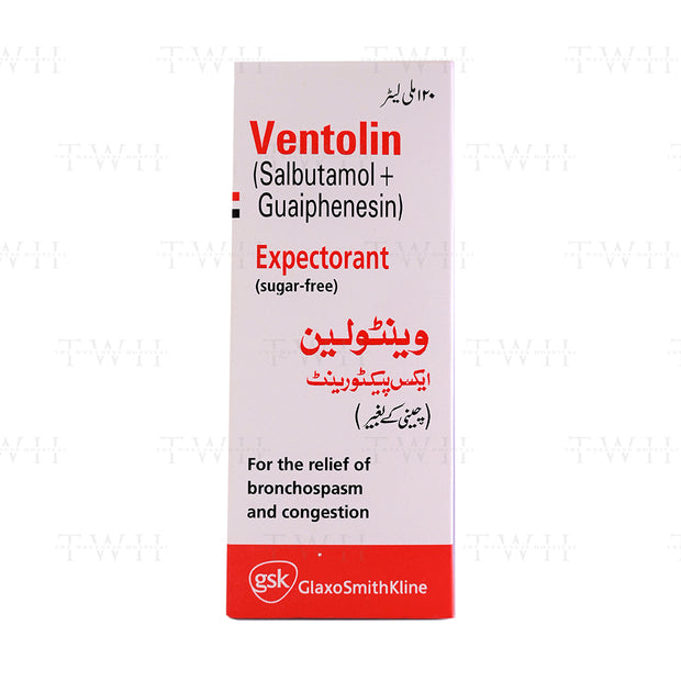 Ventolin 120Ml Sugar Free Syrup 2mg/5ml