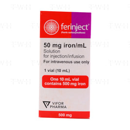 Ferinject 50mg/MI IV Injection 10Ml