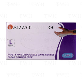 Safety Vinyl Gloves L